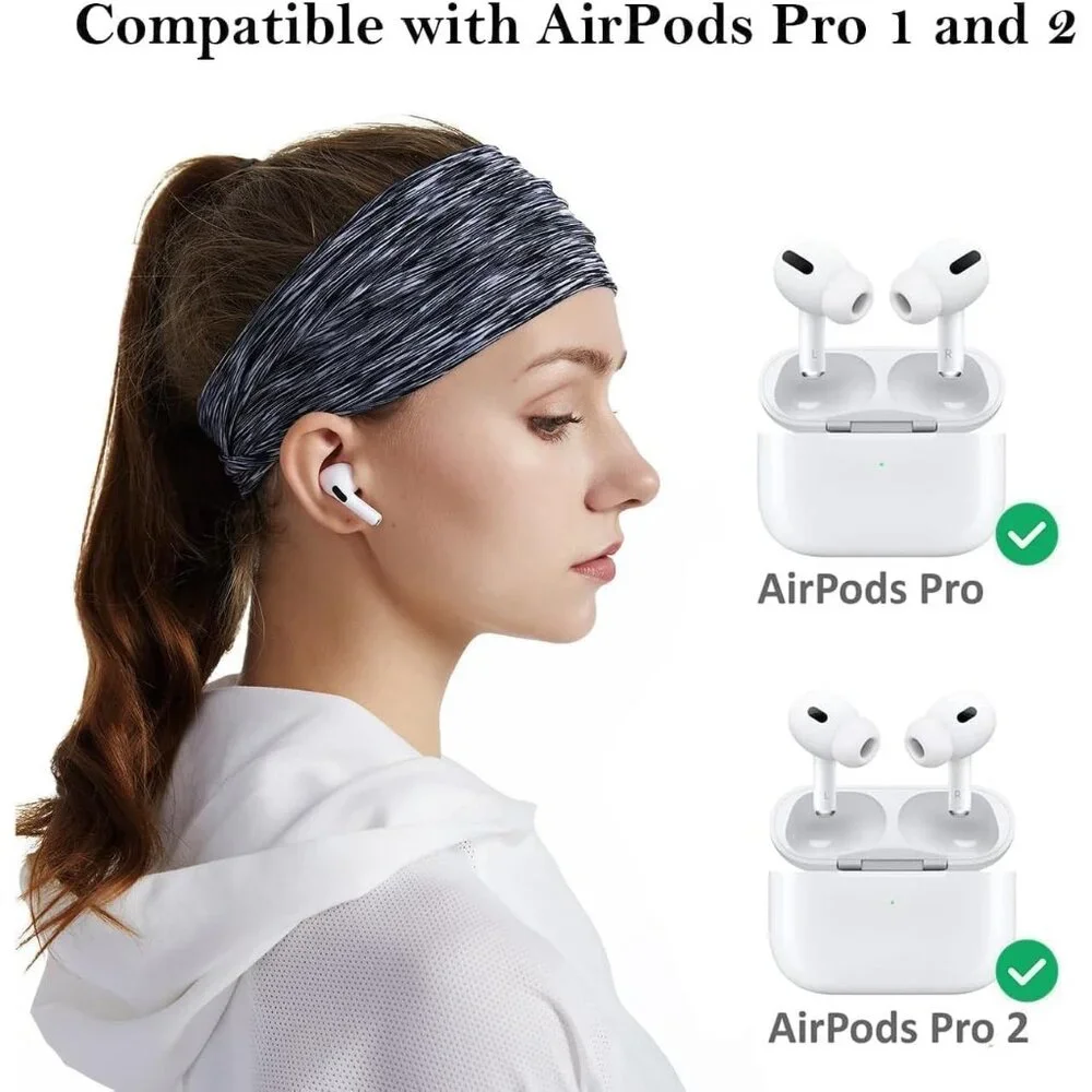 4 Pairs Replacement Ear Tips for AirPods Pro and AirPods Pro 2 with Noise Reduct